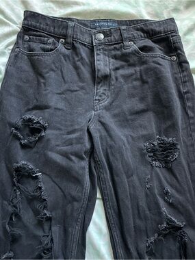 Aeropostale Black Ripped Skinny Jeans